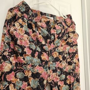 Anthropologie Floral Jogger Pants